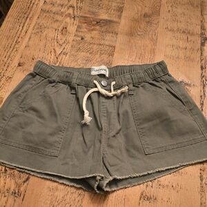 No Boundries Women's Khaki Cargo Shorts